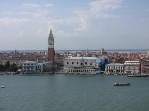 457) Venedig - Rundblick von S Giorgio Maggiore - S Marco und Dogenpalast