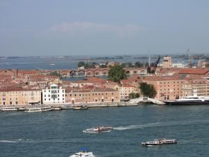 462) Venedig - Rundblick von S Giorgio Maggiore - Darsena Grande (Bootshalle, Innenhafen)